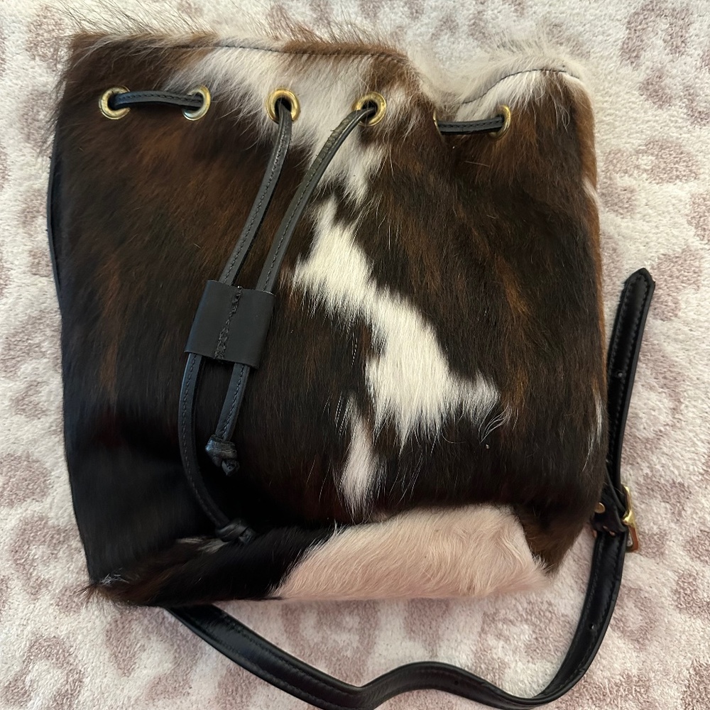 Handmade cow skin bag